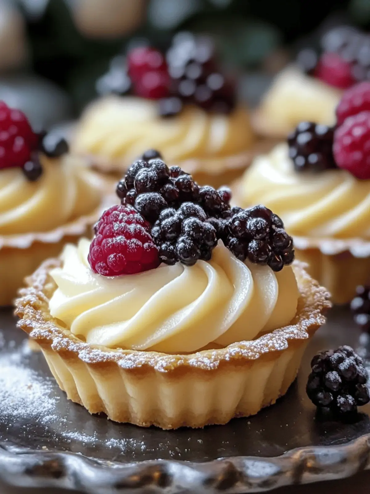 Elegant White Chocolate Mousse Tartlets