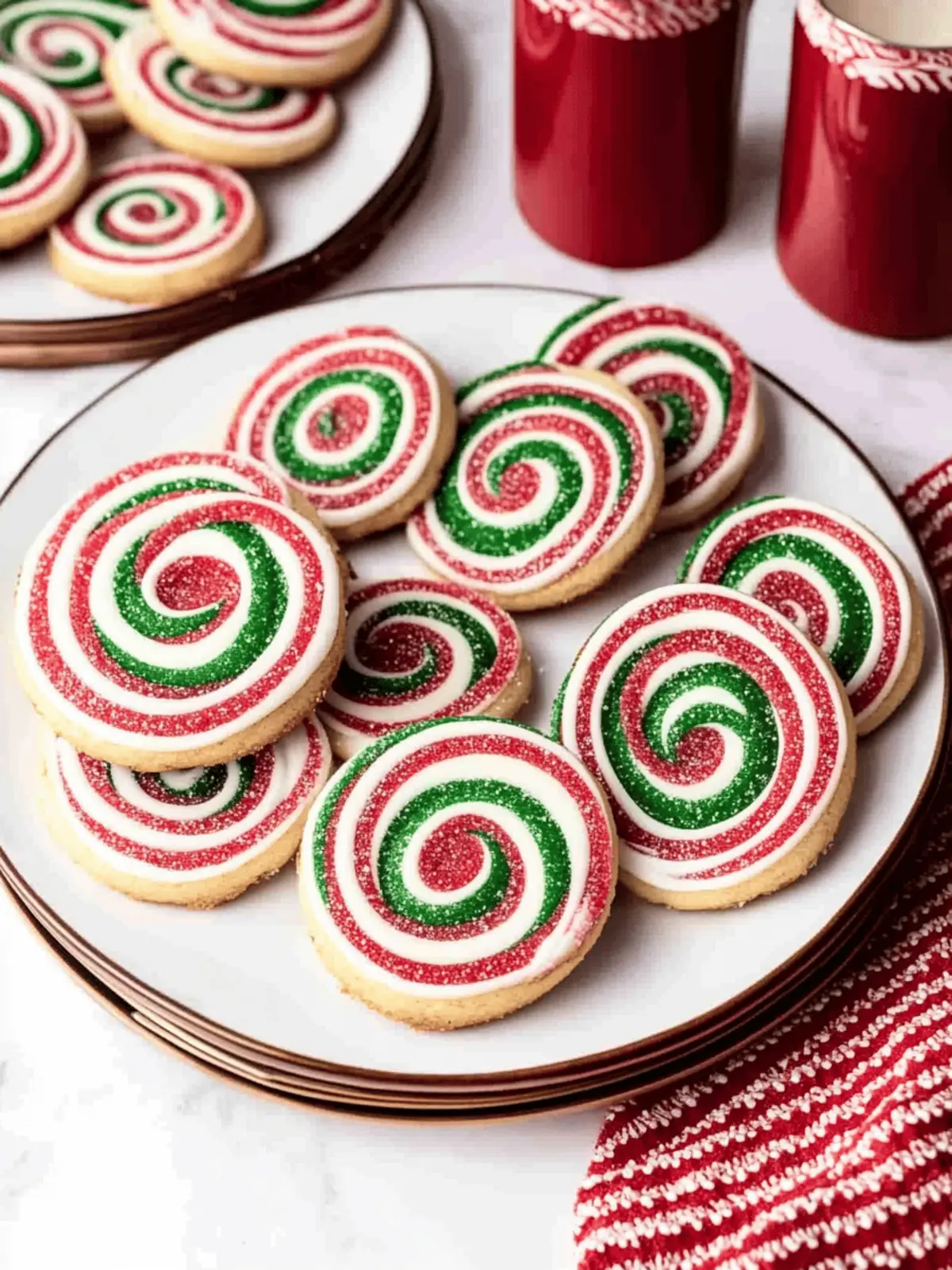 Christmas Pinwheel Cookies