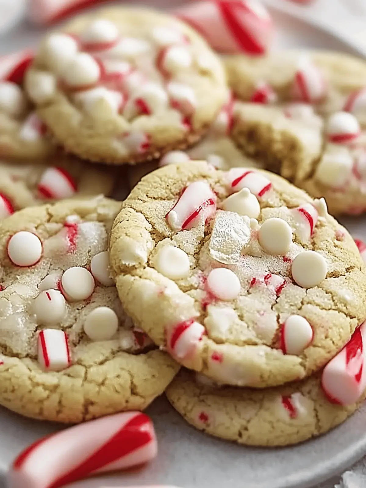 White Chocolate Candy Cane Cookies: Your Holiday Must-Bake Treat 2 White Chocolate Candy Cane Cookies