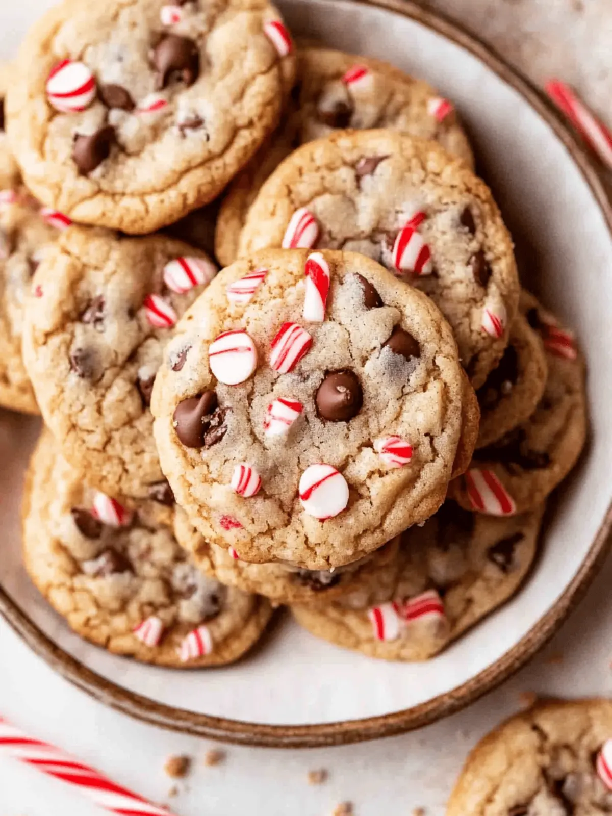 Peppermint Chocolate Chip Cookies