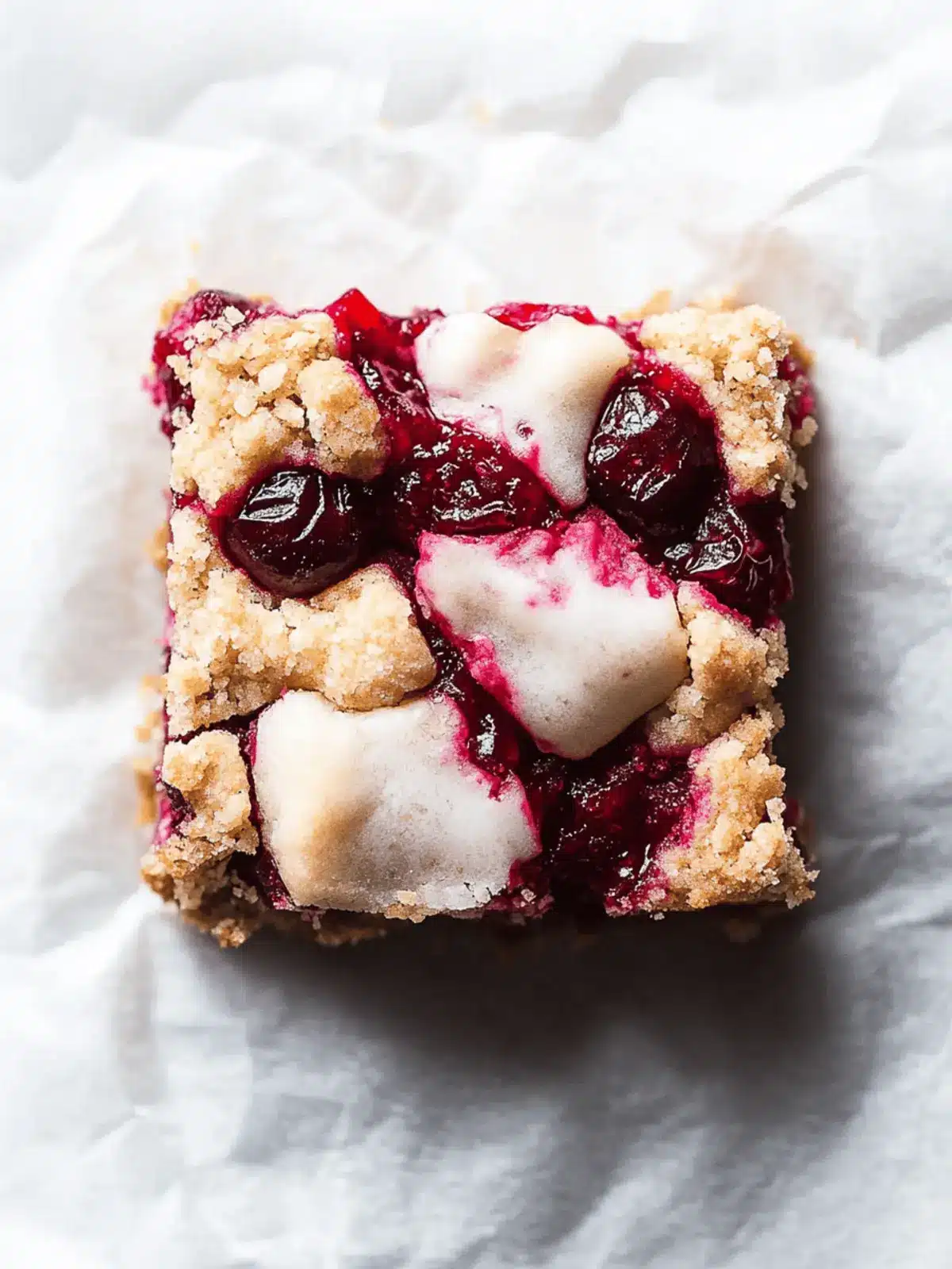 Cranberry Crumble Bars