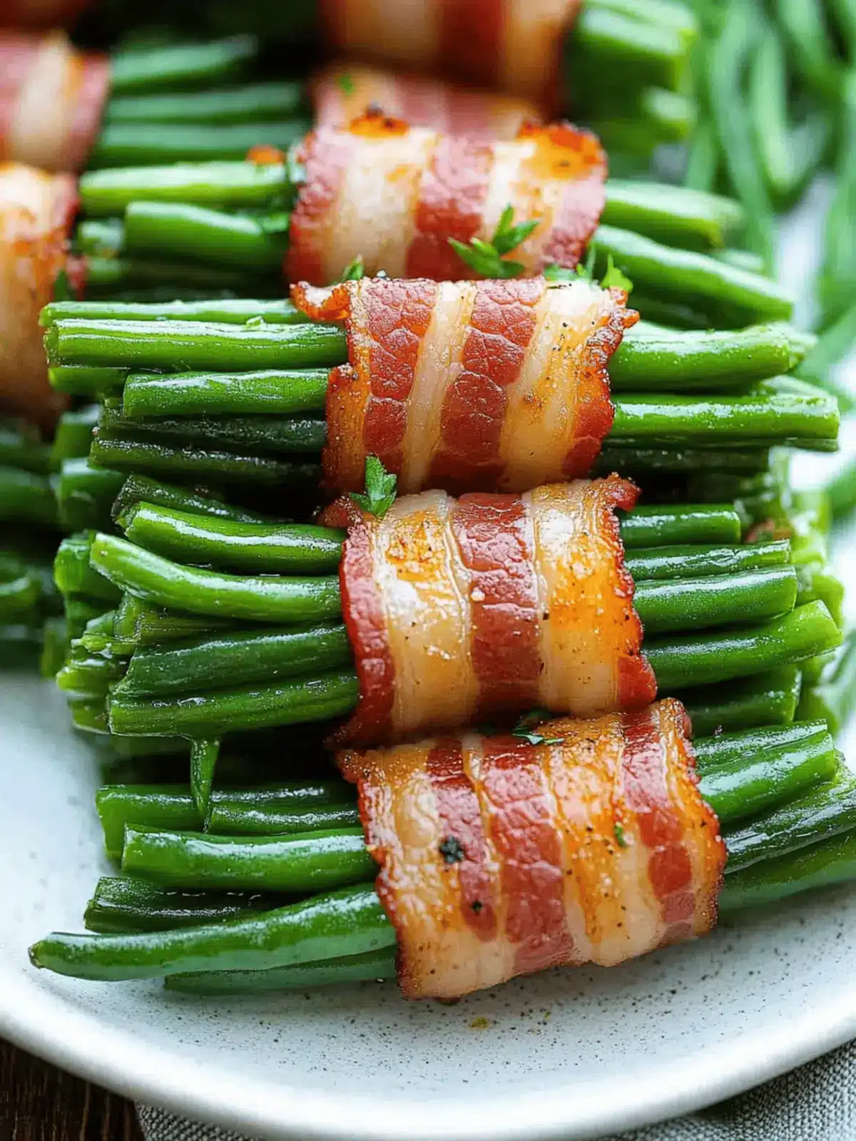 Savor the Flavor of Bacon Green Bean Bundles Tonight 3 Bacon Green Bean Bundles