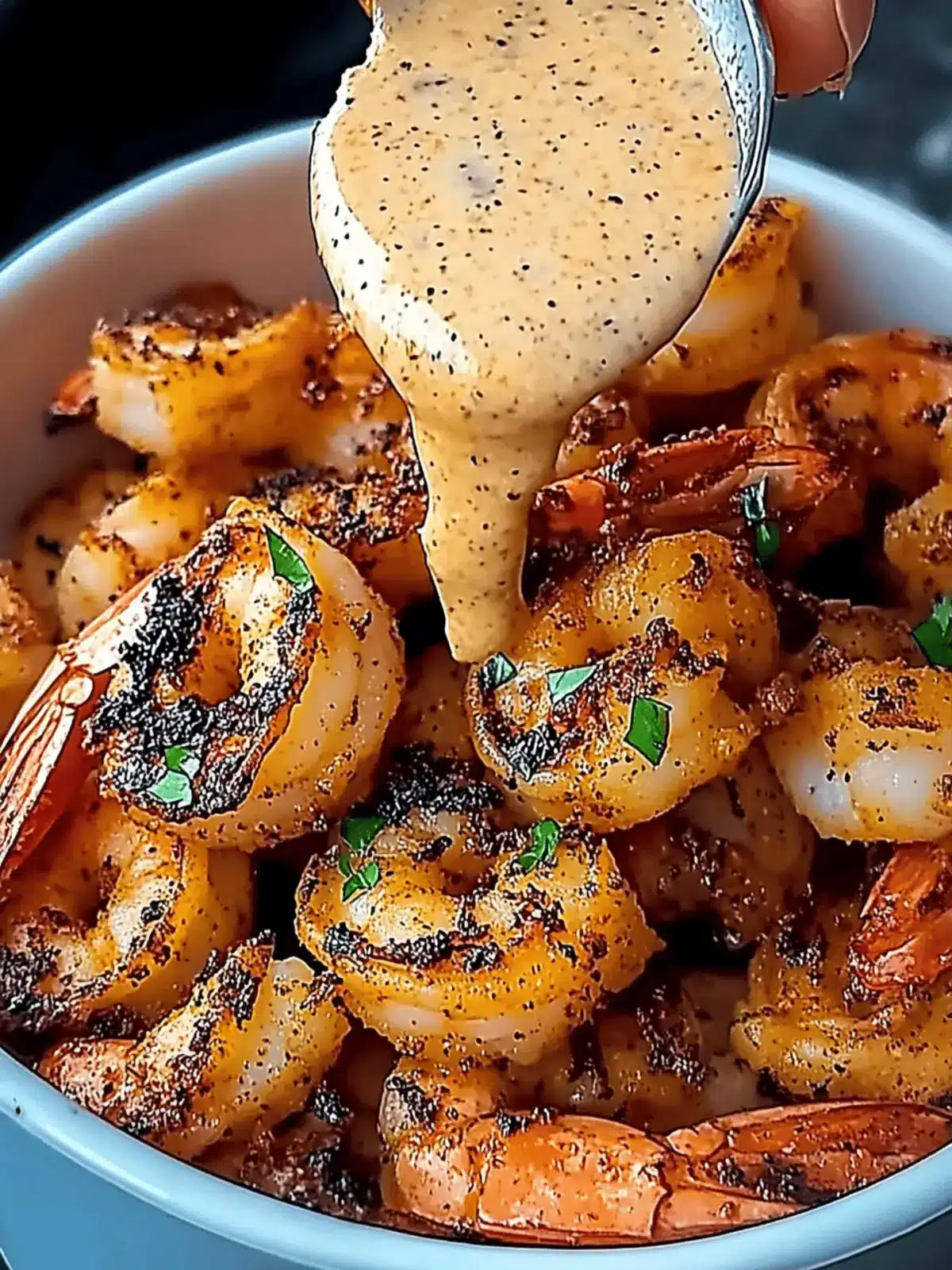 Crispy Cajun Shrimp with Creamy Sauce