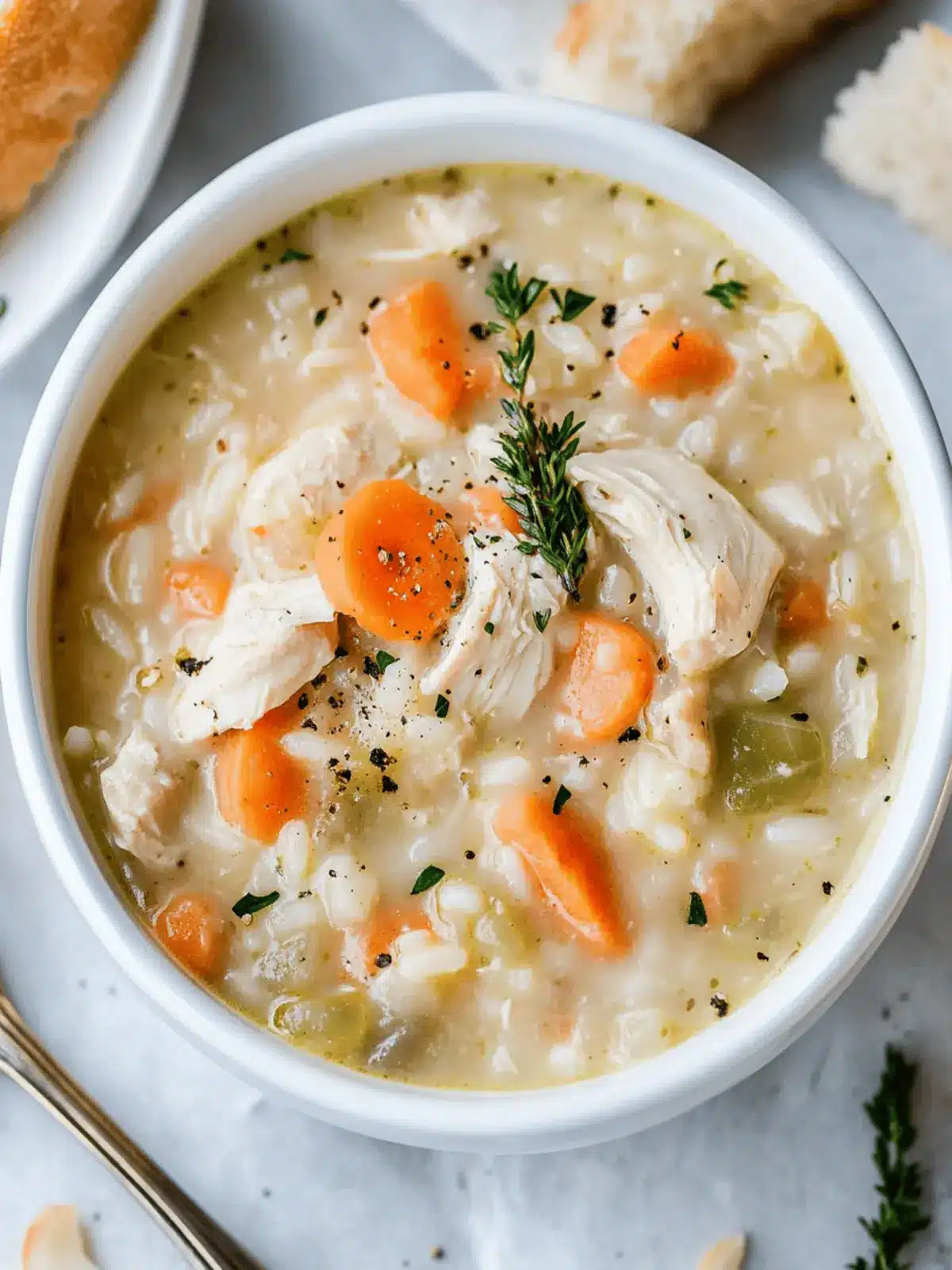 Creamy Chicken and Rice Soup