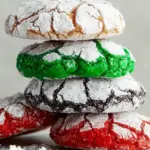 Kwanzaa Crinkle Cookies