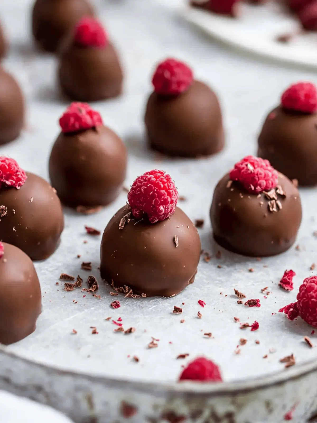 Raspberry Chocolate Truffles