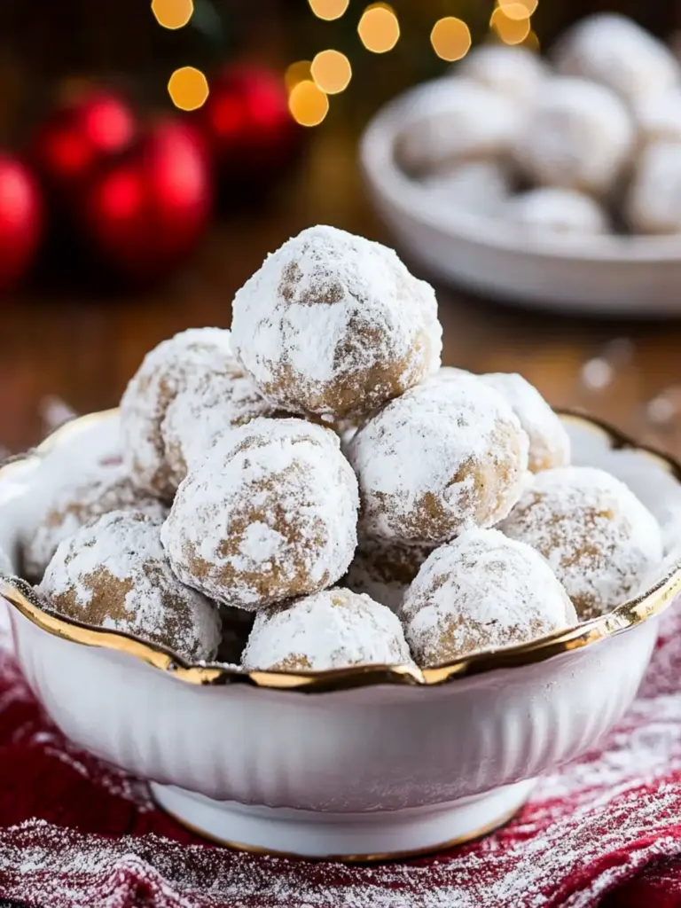 Gingerbread Snowballs