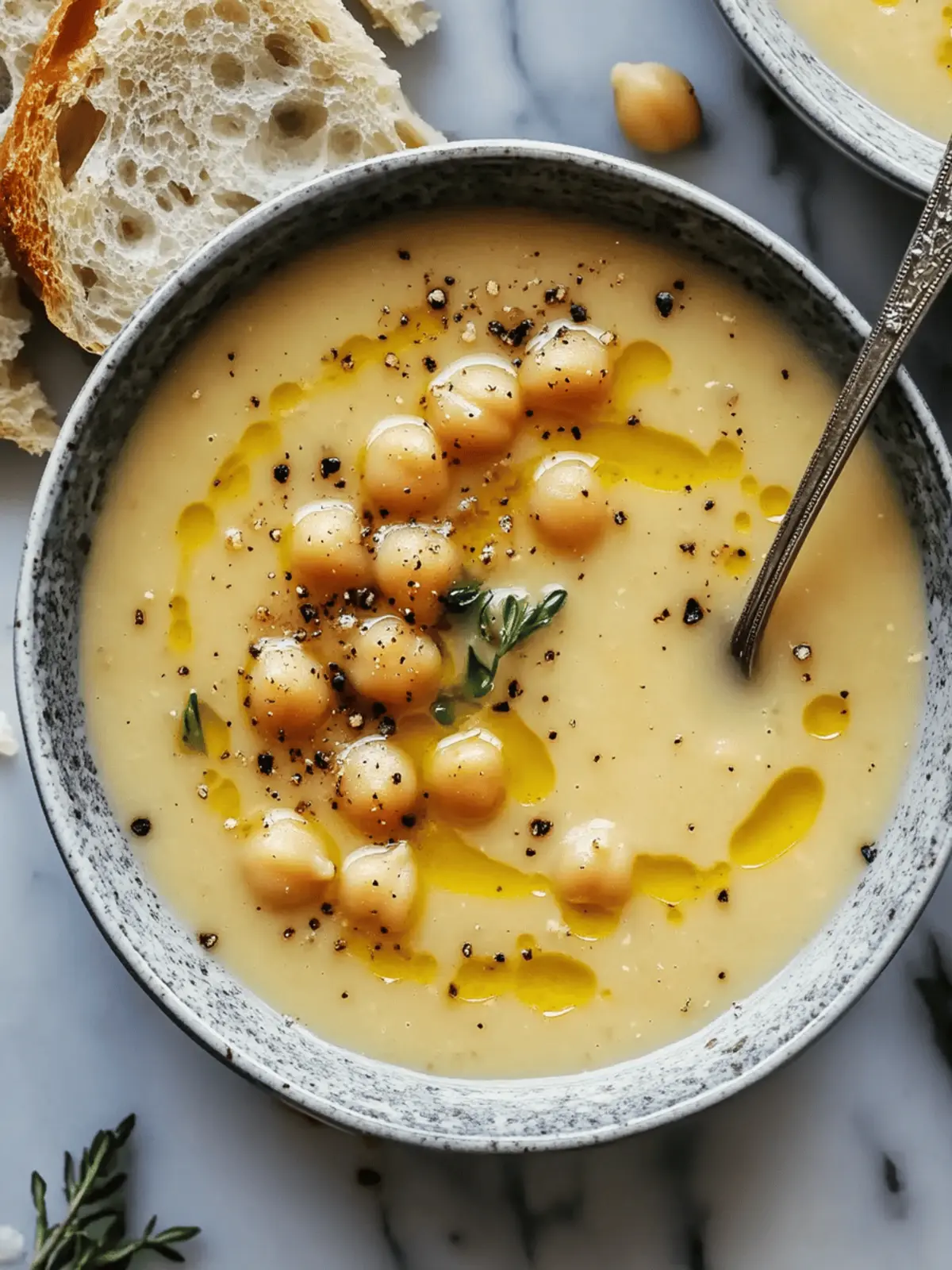 Garlic Chickpea Soup