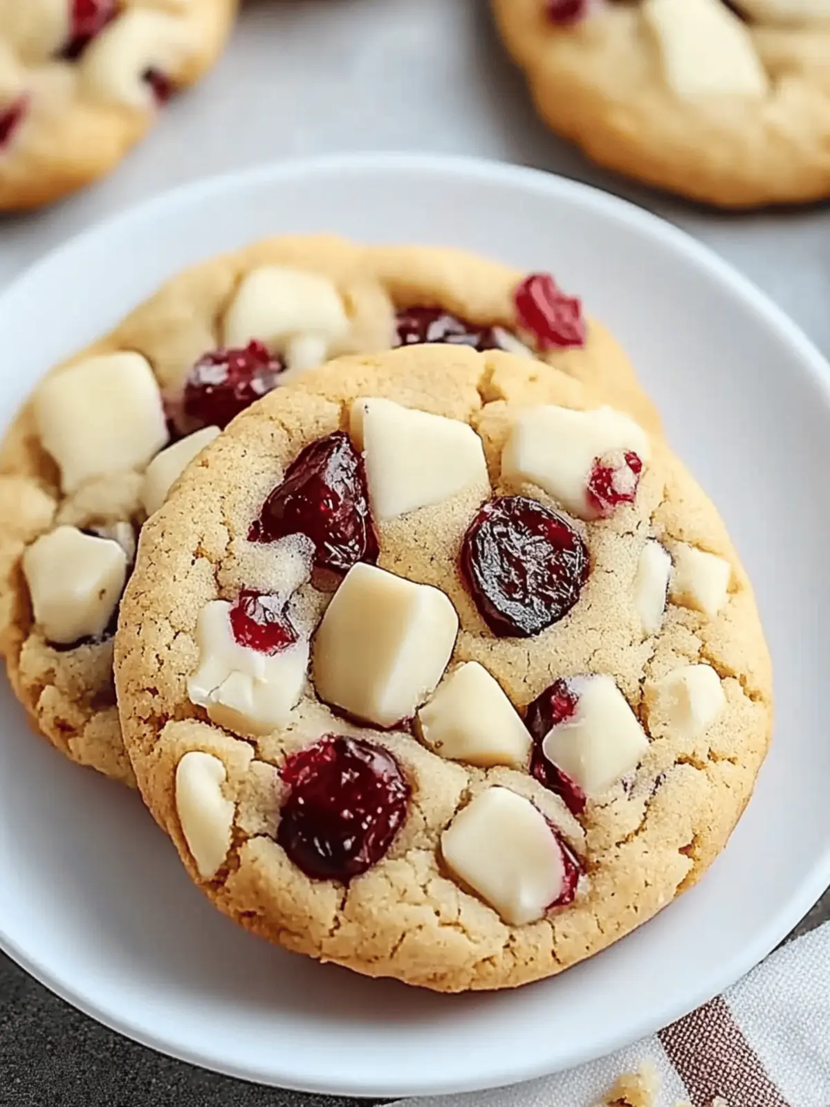 White Chocolate Cranberry Cookies