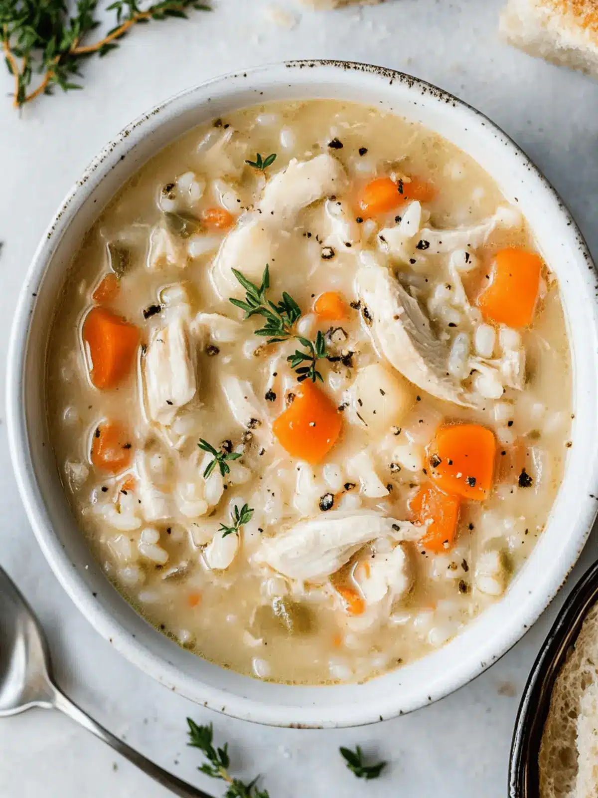Creamy Chicken and Rice Soup