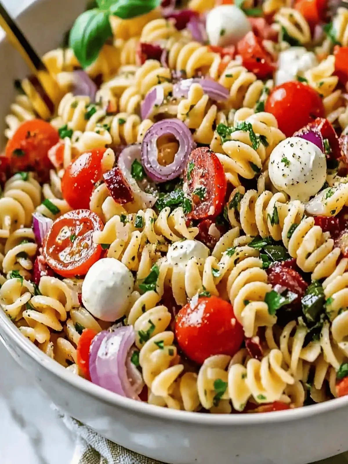 Quick Italian Pasta Salad with a Secret Ingredient Twist 2 Quick Italian Pasta Salad (with 1 Secret Ingredient)