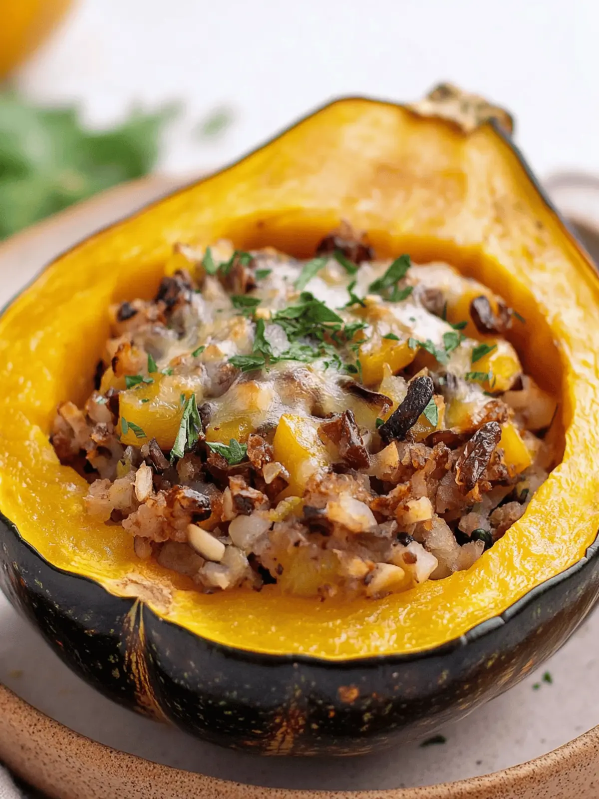 Vegan Stuffed Acorn Squash Perfect for Your Fall Feast 3 Vegan Stuffed Acorn Squash