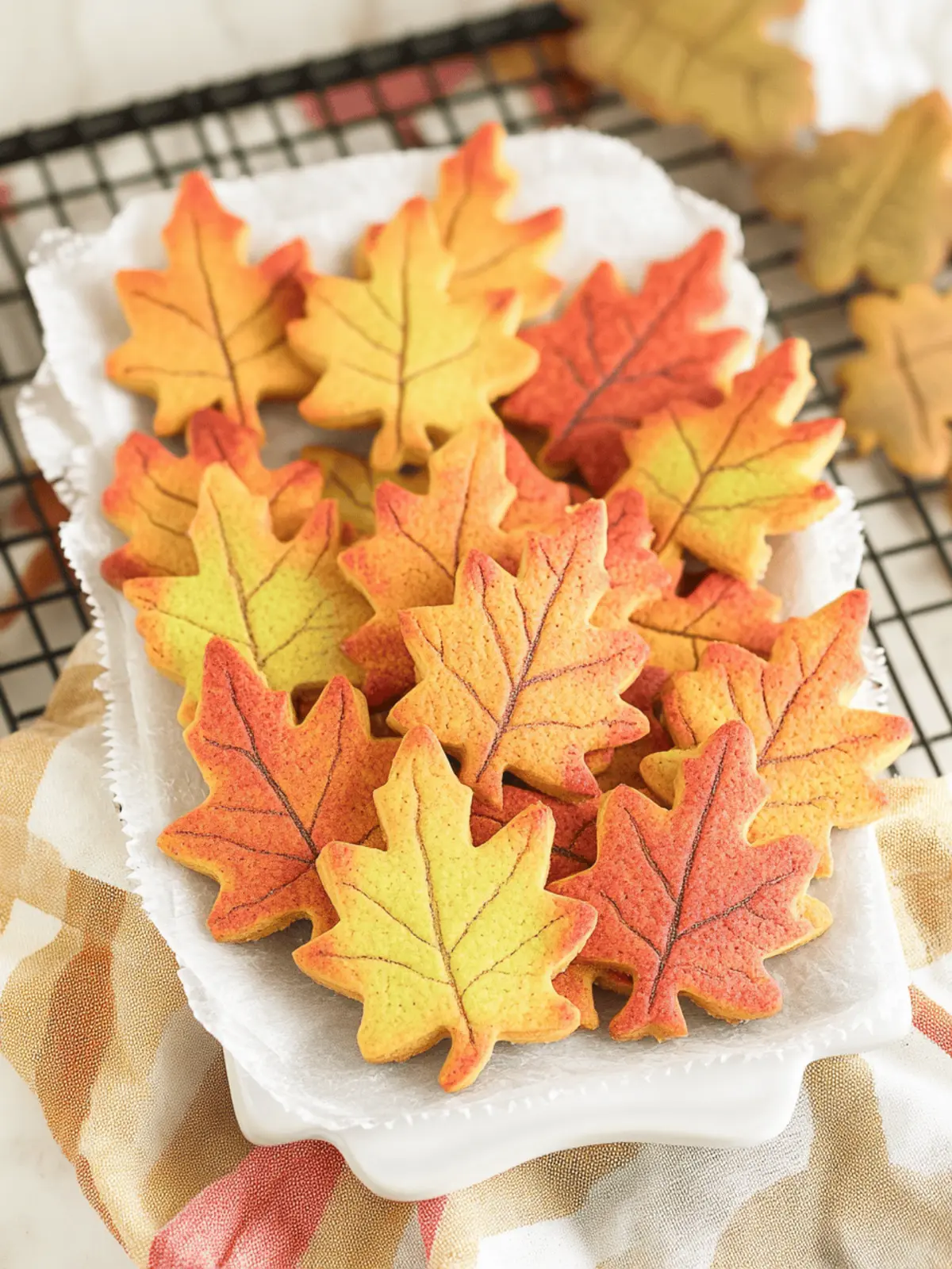 Fall Leaf Cut Out Cookies