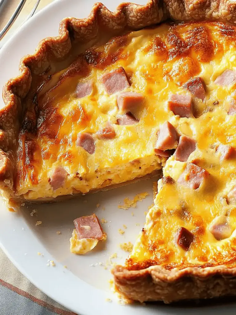Ham and Cheese Quiche