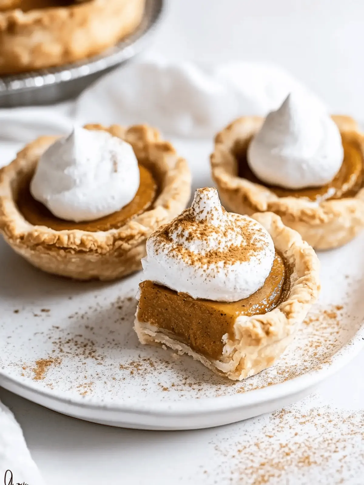 Easy Mini Pumpkin Pies