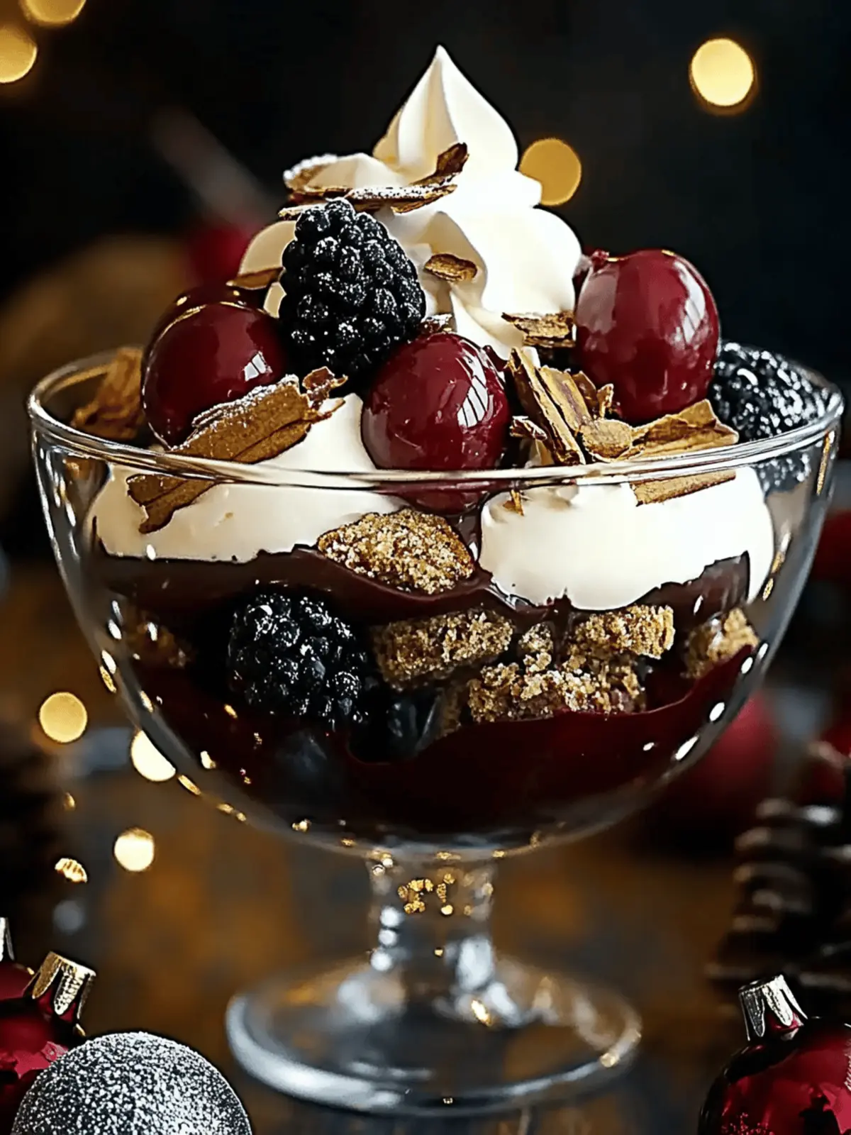 Black Forest Trifle for Christmas