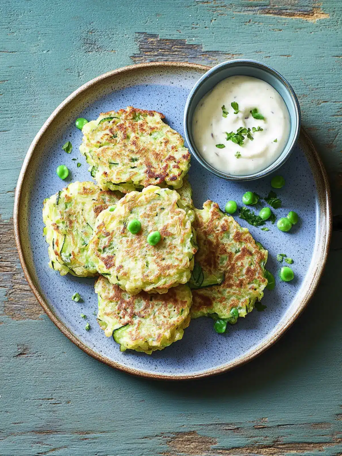 Courgette fritters