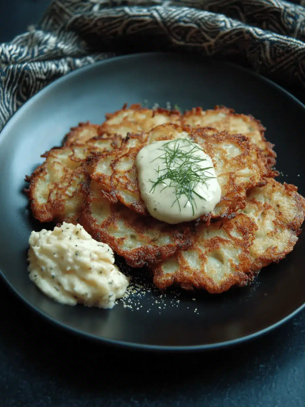 Crispy Potato Latkes Recipe for a Festive Hanukkah Treat 3 Potato Latkes