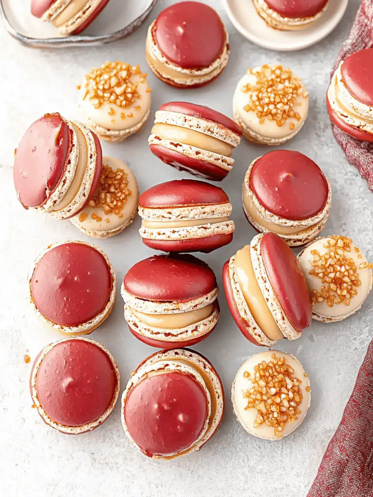 Caramel Apple Pie Macarons