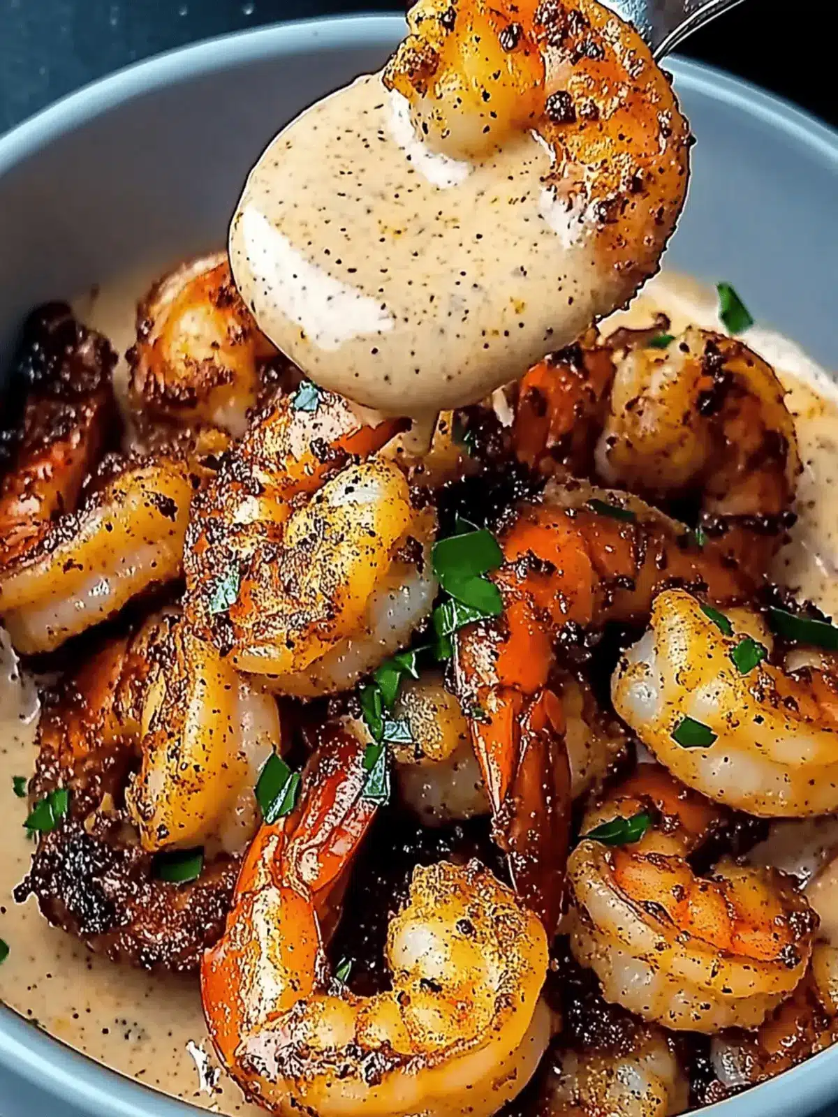 Crispy Cajun Shrimp with Creamy Sauce