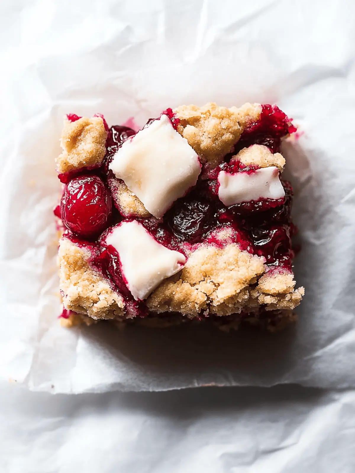 Cranberry Crumble Bars