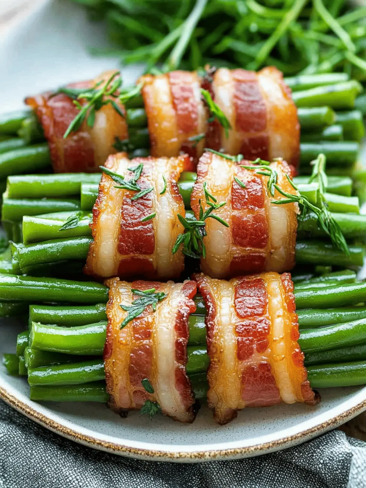 Savor the Flavor of Bacon Green Bean Bundles Tonight 5 Bacon Green Bean Bundles