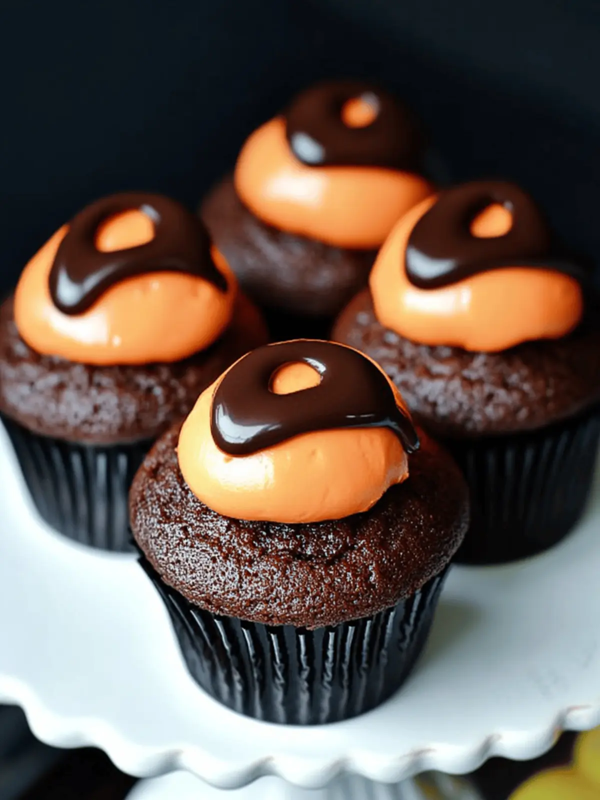 Chocolate Pumpkin Cupcakes