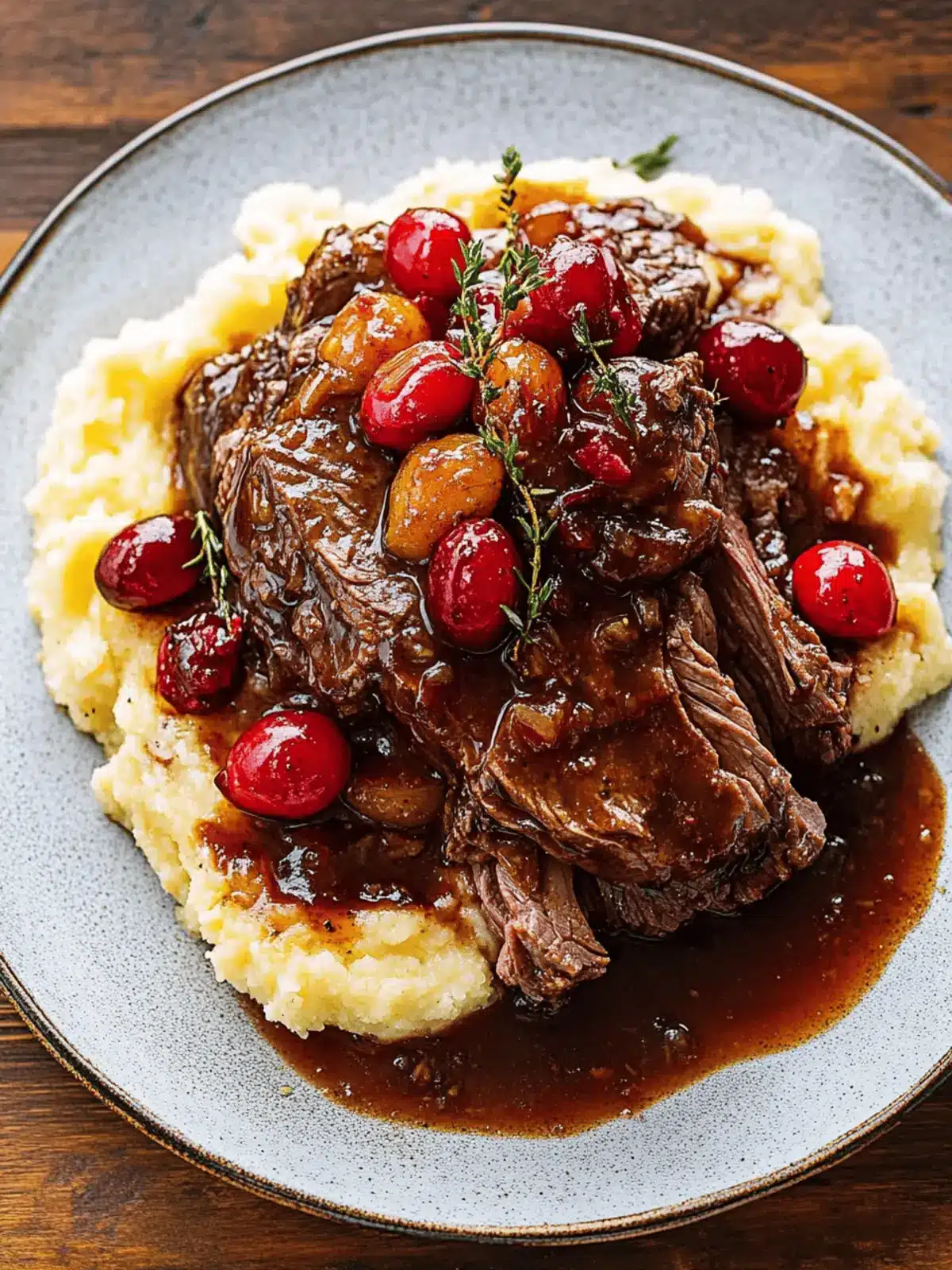 Cranberry Balsamic Roast Beef