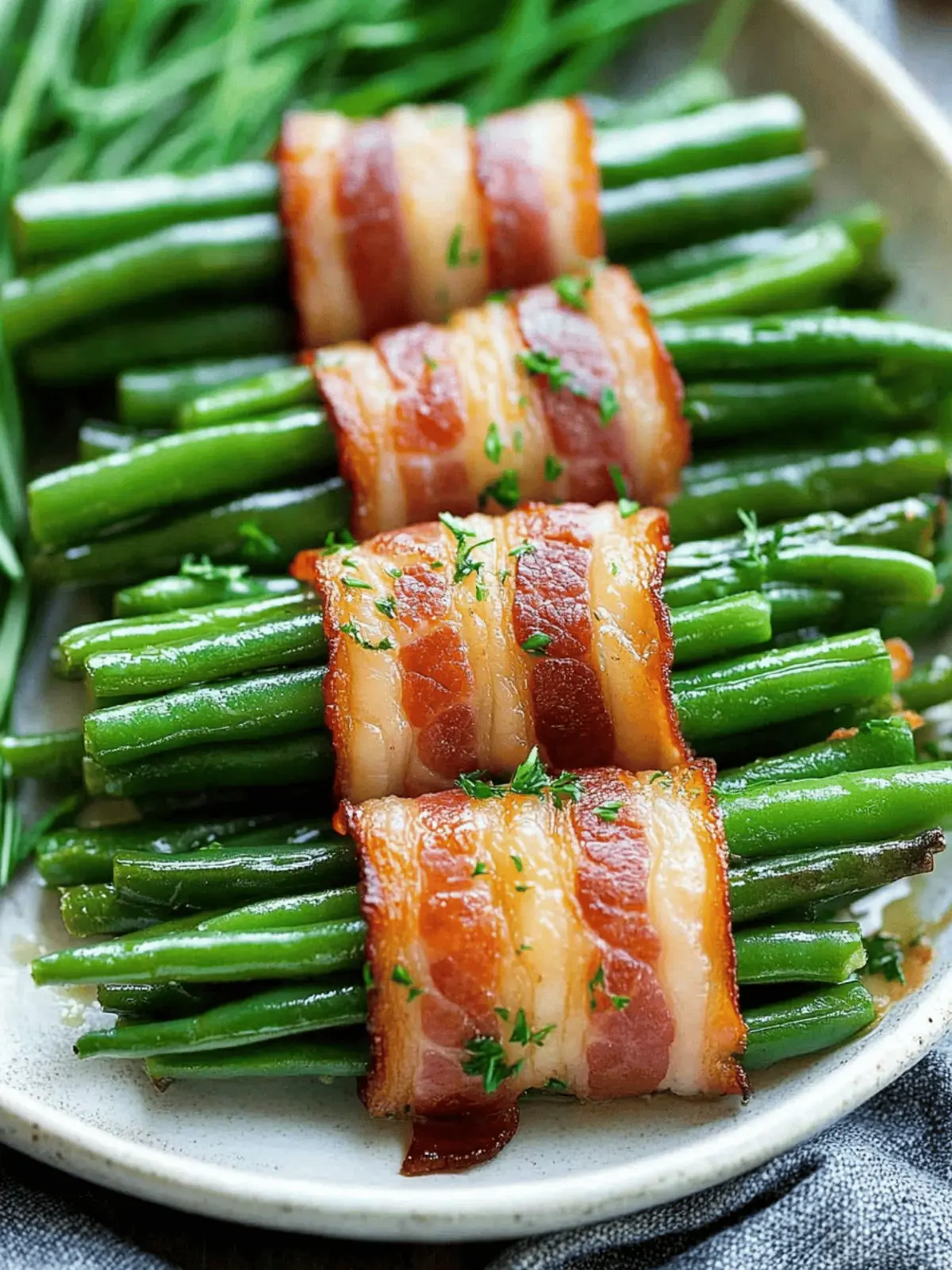 Bacon Green Bean Bundles: A Crispy, Savory Delight! 2 Bacon Green Bean Bundles