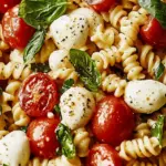 Creamy Caprese Pasta Salad