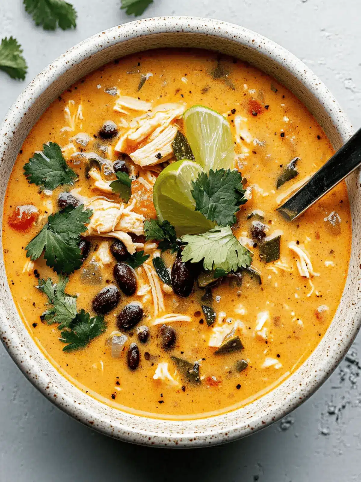 Creamy Easy Chicken, Poblano, and Black Bean Soup Love 2 Easy Chicken, Poblano, and Black Bean Soup