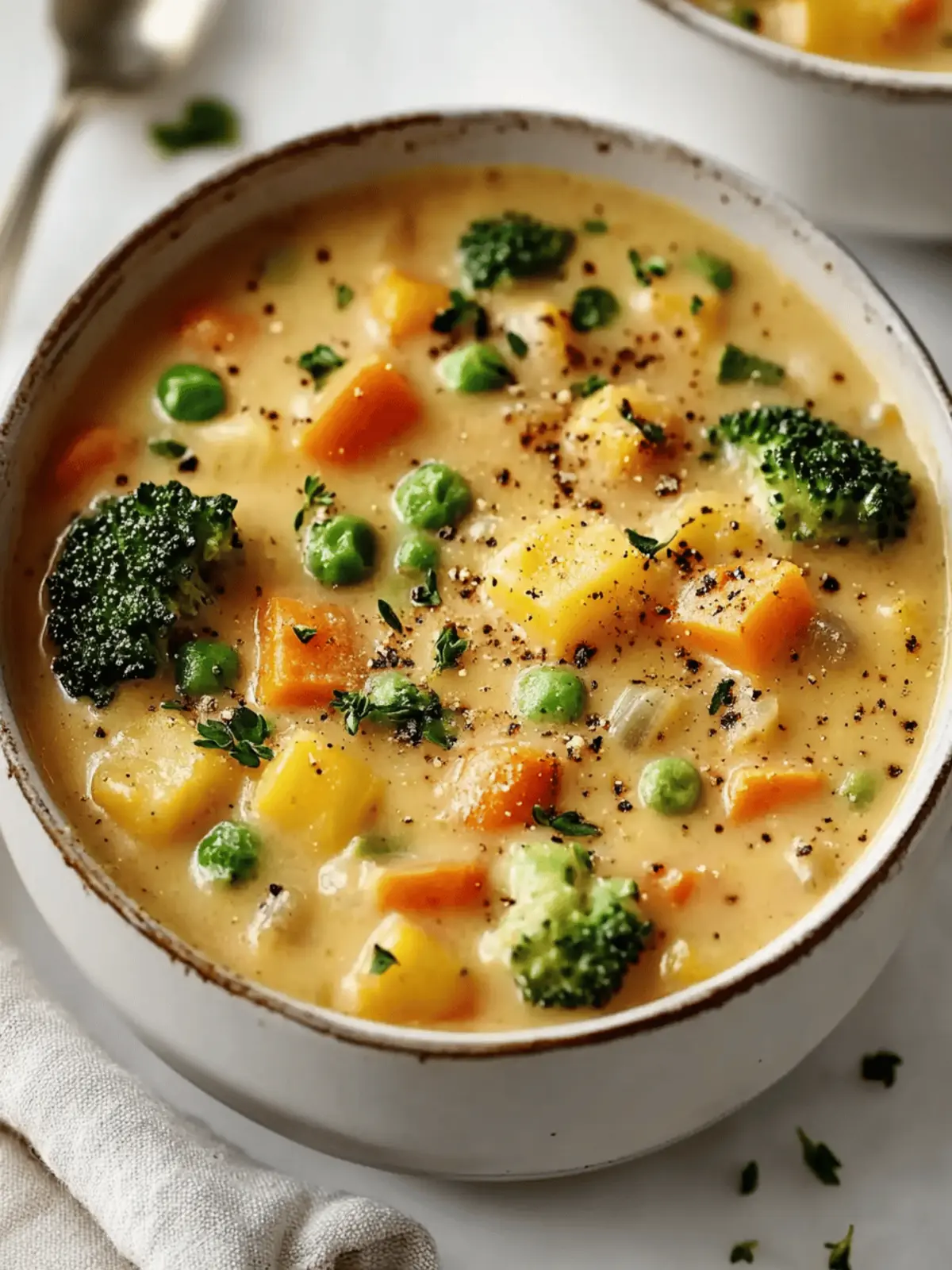 Creamy Veggie Pot Pie Soup for Cozy Comfort at Home 4 Veggie Pot Pie Soup