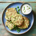Crispy Courgette Fritters with Sweet Mango Dip Delight 9 Courgette fritters