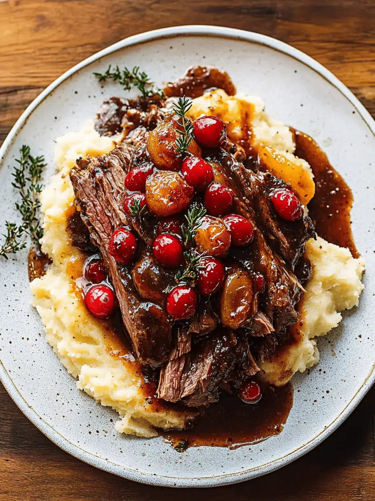 Cranberry Balsamic Roast Beef