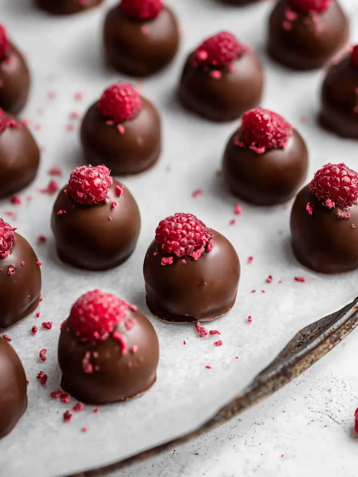 Raspberry Chocolate Truffles