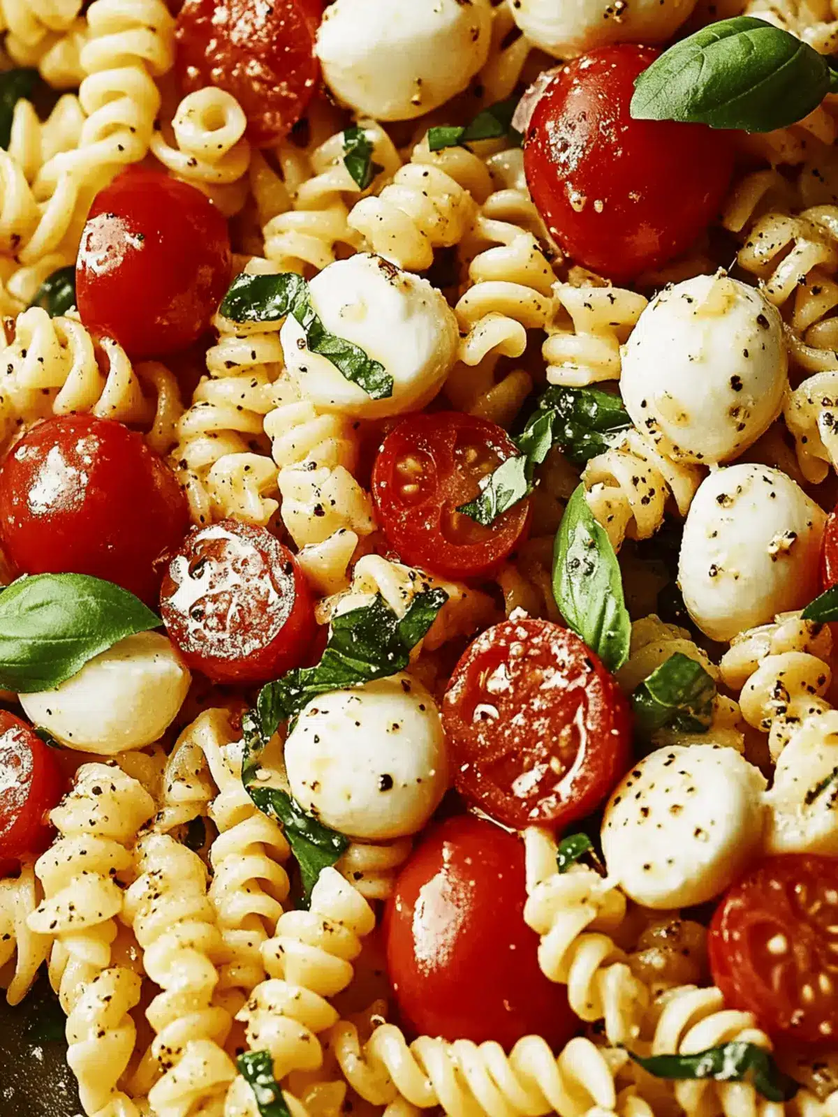 Creamy Caprese Pasta Salad: Fresh, Easy Summer Delight 3 Creamy Caprese Pasta Salad