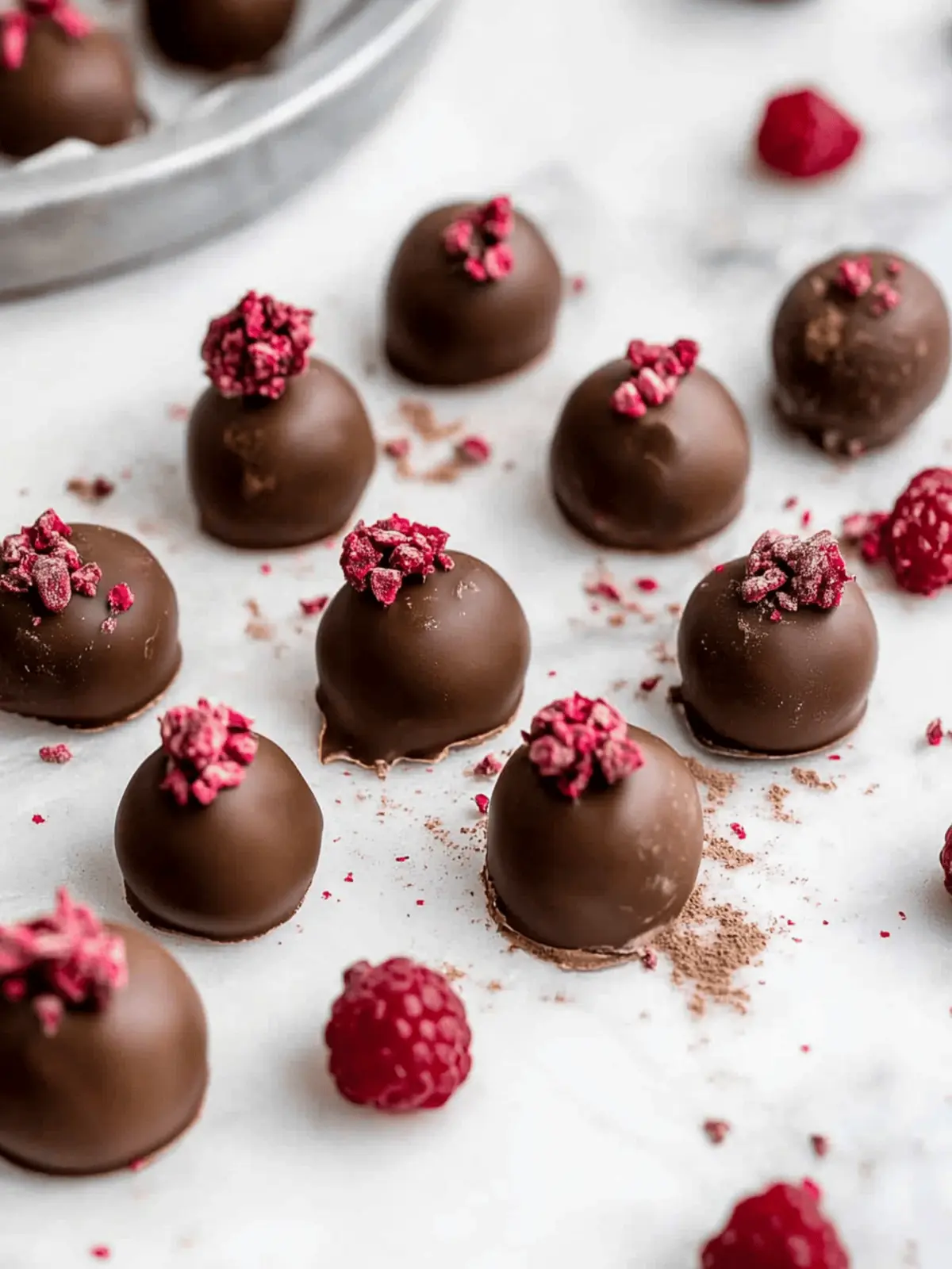 Raspberry Chocolate Truffles