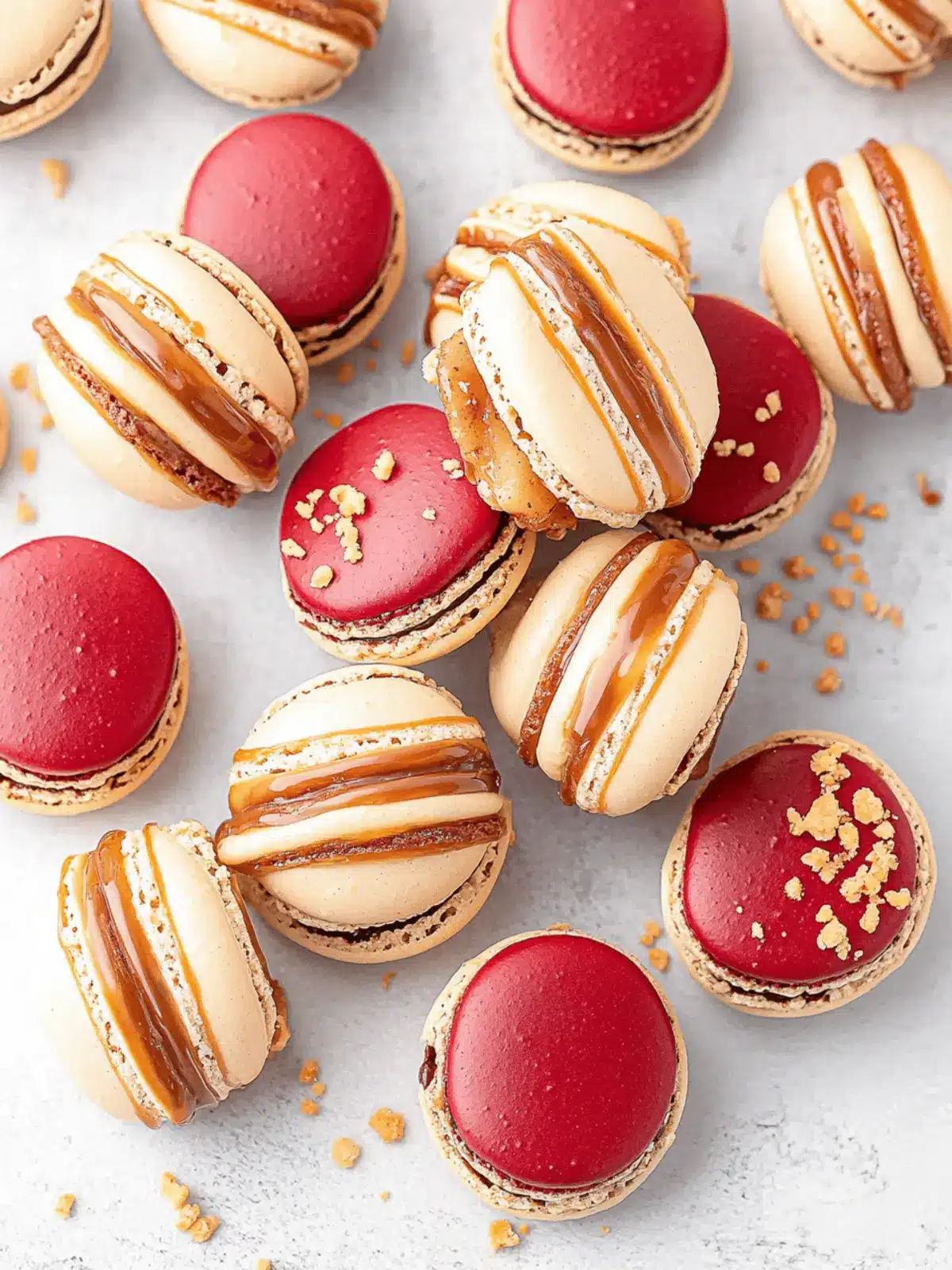 Caramel Apple Pie Macarons