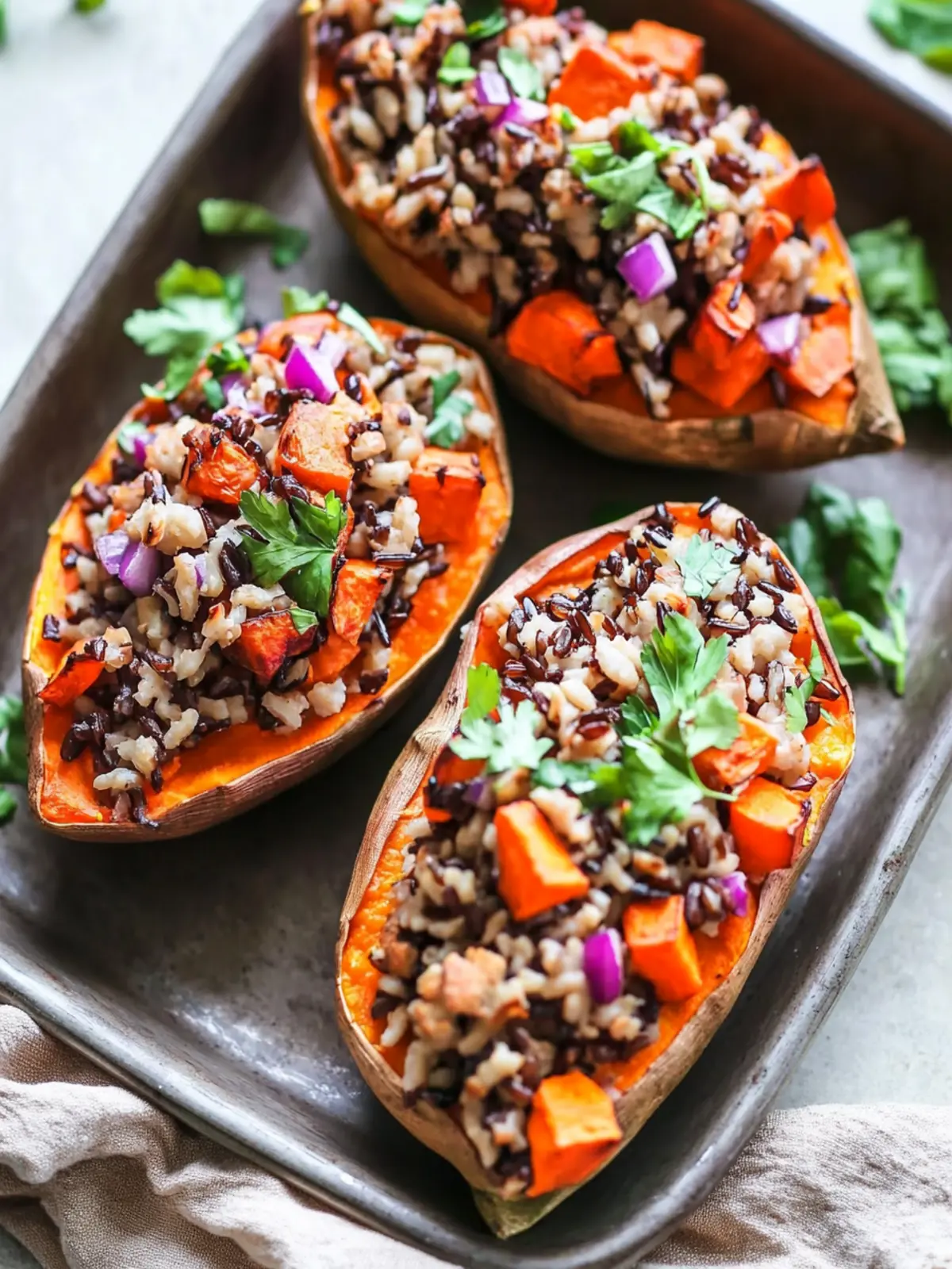 Savory Wild Rice Stuffed Sweet Potatoes for Cozy Gatherings 5 Wild Rice Stuffed Sweet Potatoes