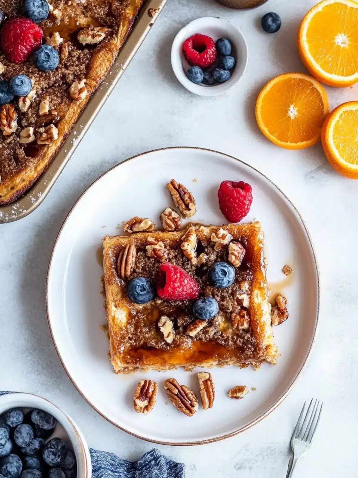 Delicious Upside-Down Orange Caramel Pecan French Toast Bake 4 Upside-Down Orange Caramel Pecan French Toast Bake