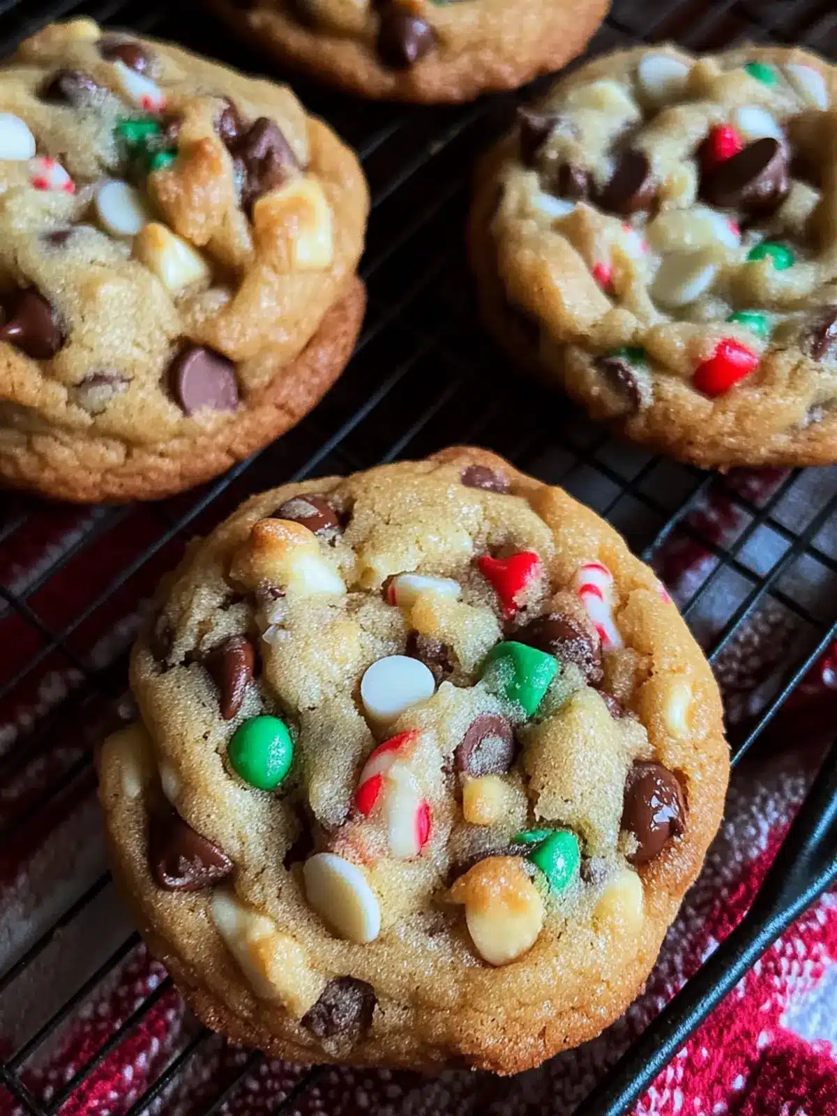 Delicious Christmas Chocolate Chip Cookies with Festive Sprinkles 4 Christmas Chocolate Chip Cookies