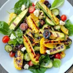 Grilled Cucumber and Summer Squash Agrodolce Salad