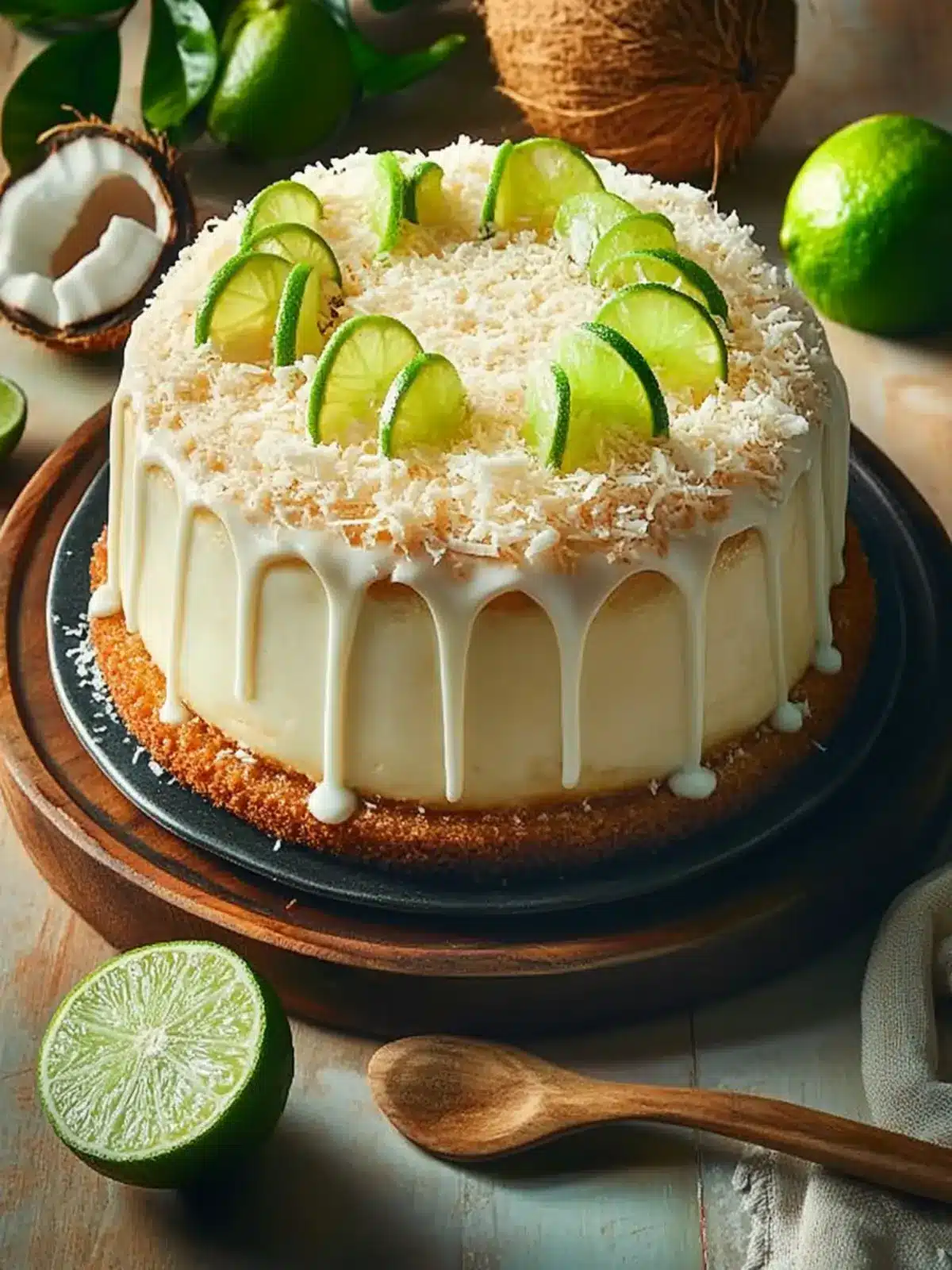 Coconut-Lime Pudding Cake: Tropical Bliss in Every Bite 4 Coconut-Lime Pudding Cake