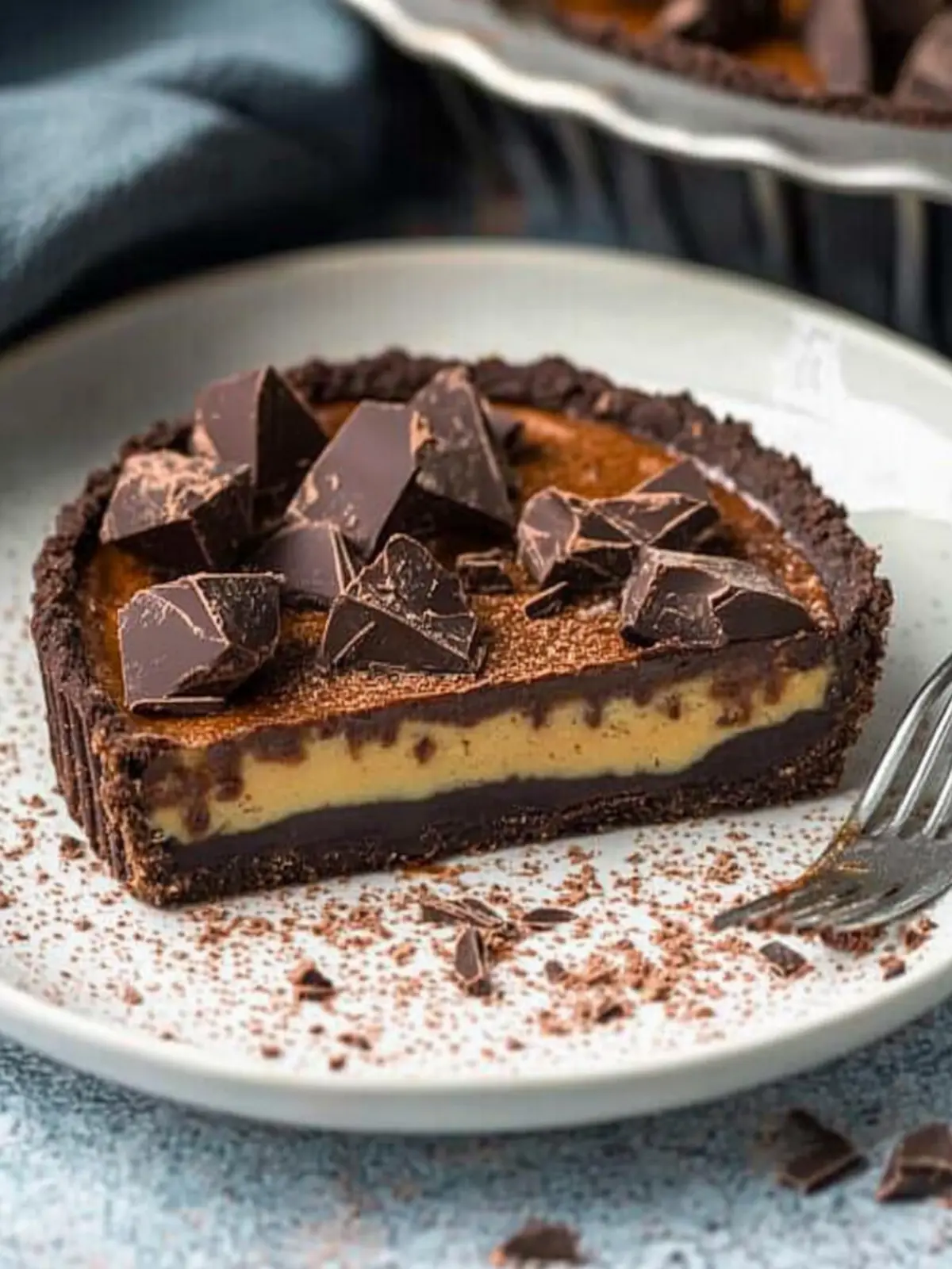 Dreamy No-Bake Vegan Chocolate Tart with Pecan Crunch 5 Vegan Chocolate Tart (No-Bake)