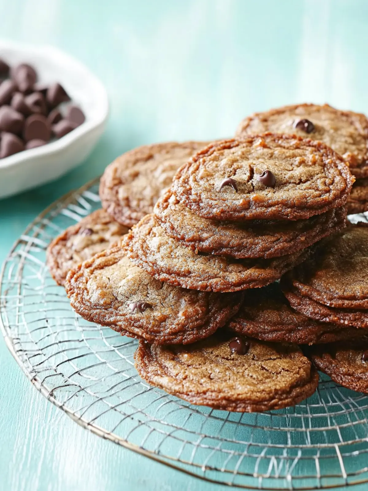 Thin & Crispy Chocolate Chip Cookies for Pure Cookie Bliss 2 Thin & Crispy Chocolate Chip Cookies
