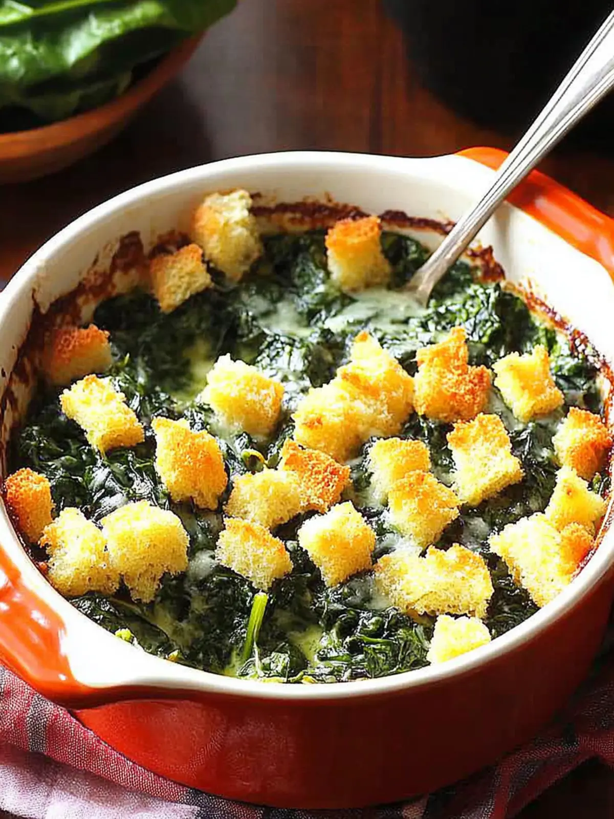 Crunchy Spinach Casserole - The Ultimate Comfort Food Delight 4 Crunchy Spinach Casserole