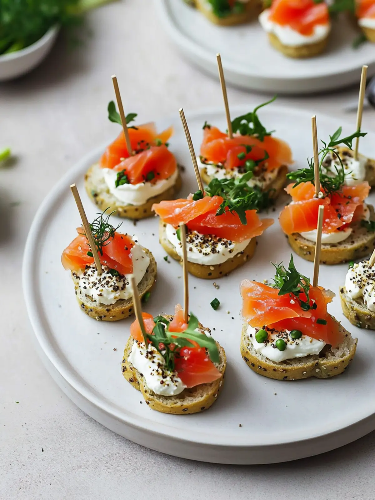 Smoked Salmon Appetizer Bagel Bites for Effortless Entertaining 2 Smoked Salmon Appetizer Bagel Bites