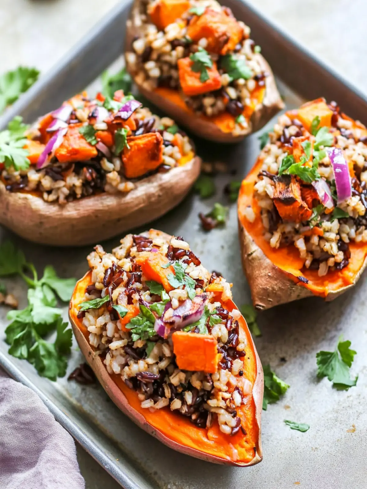 Savory Wild Rice Stuffed Sweet Potatoes for Cozy Gatherings 2 Wild Rice Stuffed Sweet Potatoes
