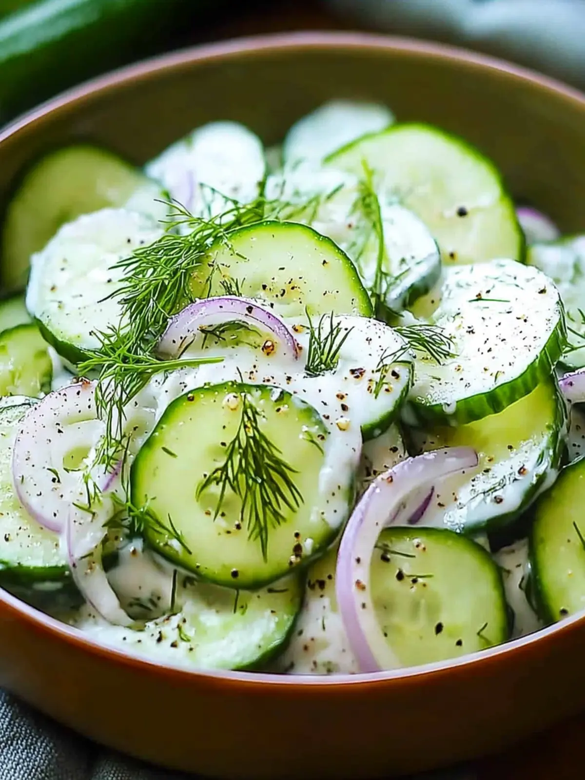 Crisp Cucumber Dill Yogurt Salad for a Refreshing Summer Treat 2 Cucumber Dill Yogurt Salad