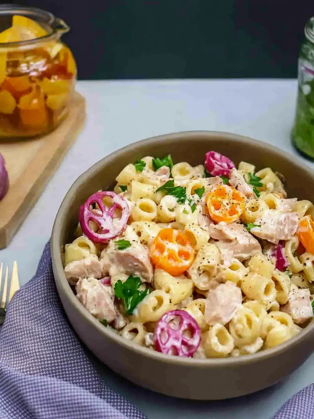 Creamy Greek Yogurt Tuna Pasta Salad: Healthy & Flavorful Delight 3 Greek Yogurt Tuna Pasta Salad